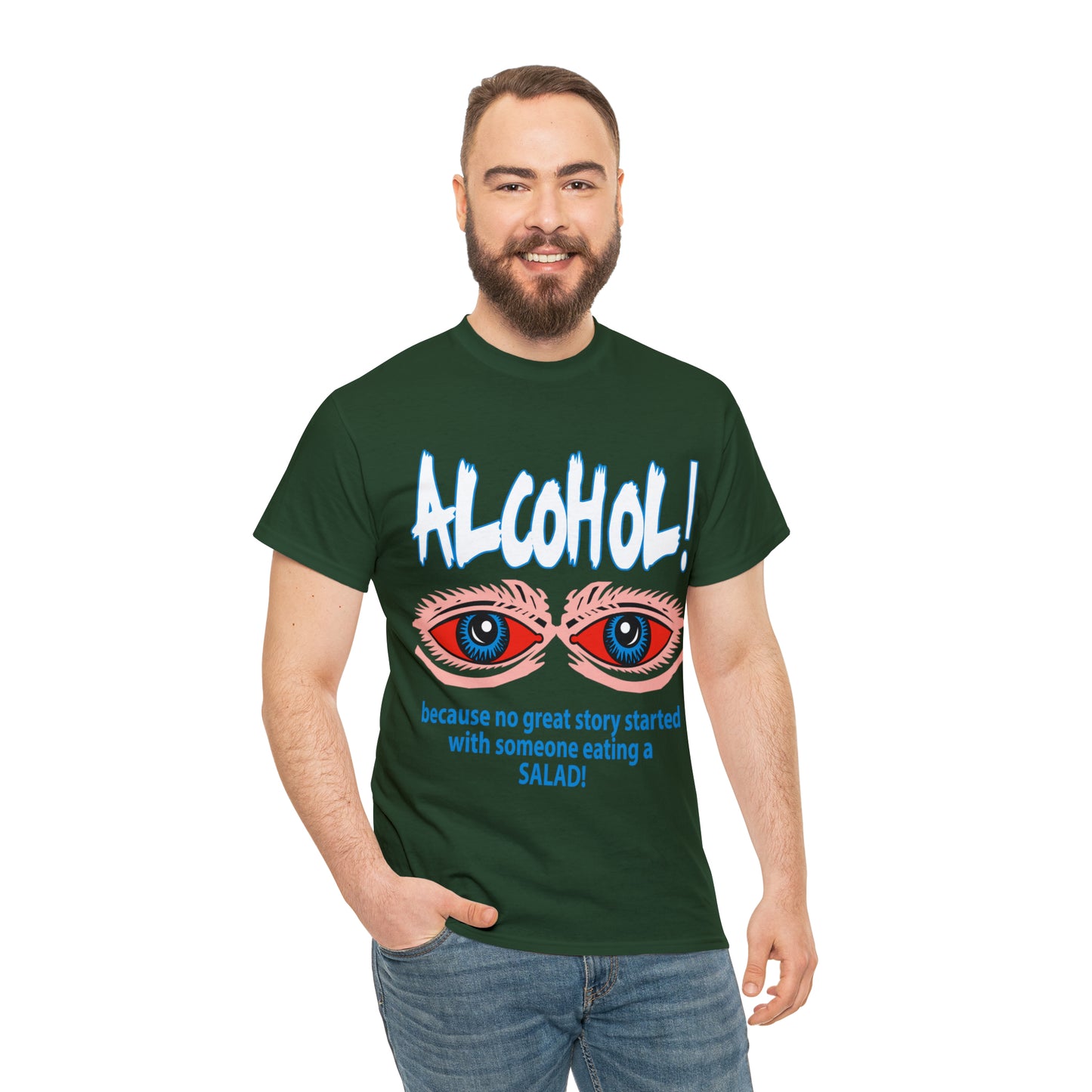 "ALC****" vs Salad  - Funny Shirt - Unisex Heavy Cotton Tee - USA