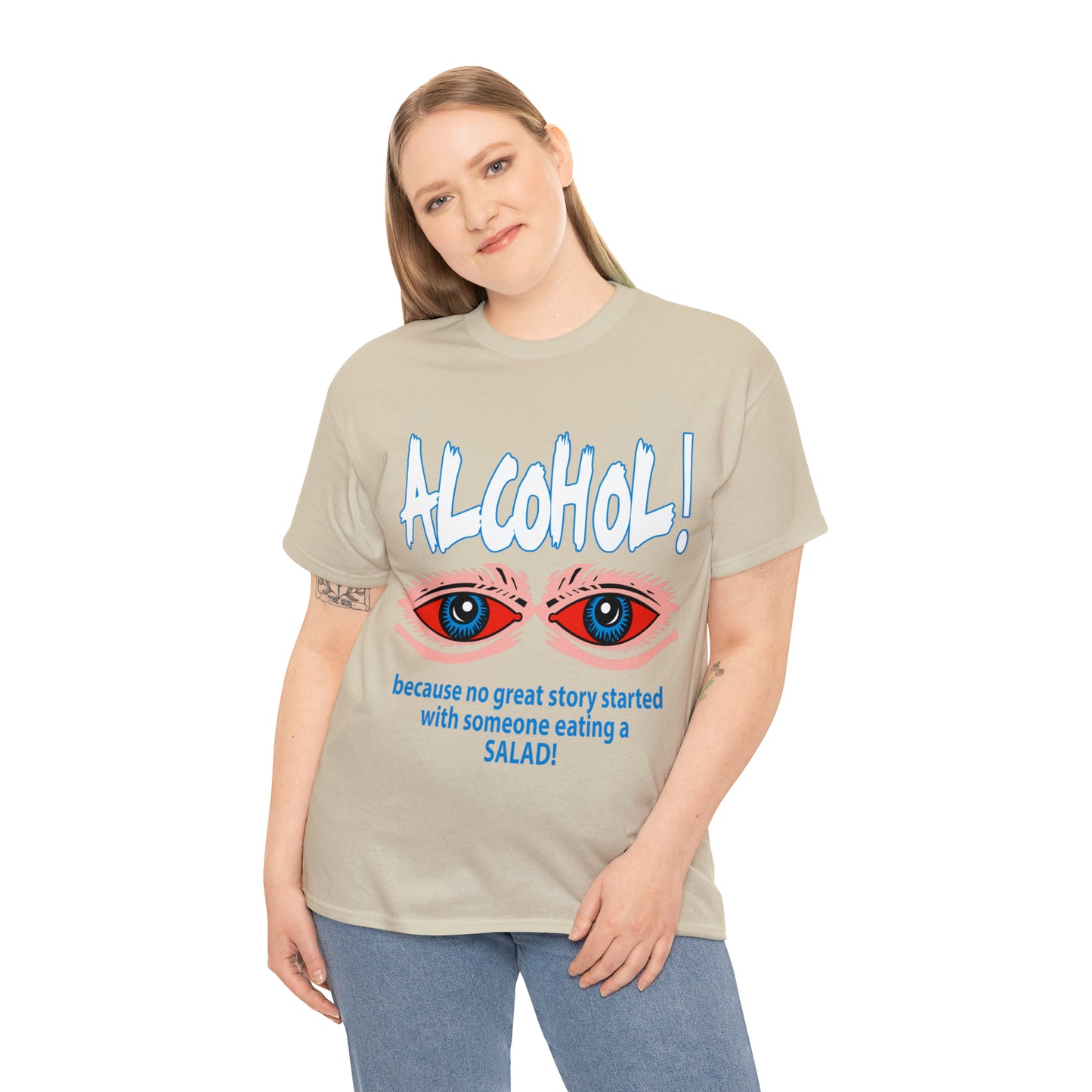 "ALC****" vs Salad  - Funny Shirt - Unisex Heavy Cotton Tee - USA