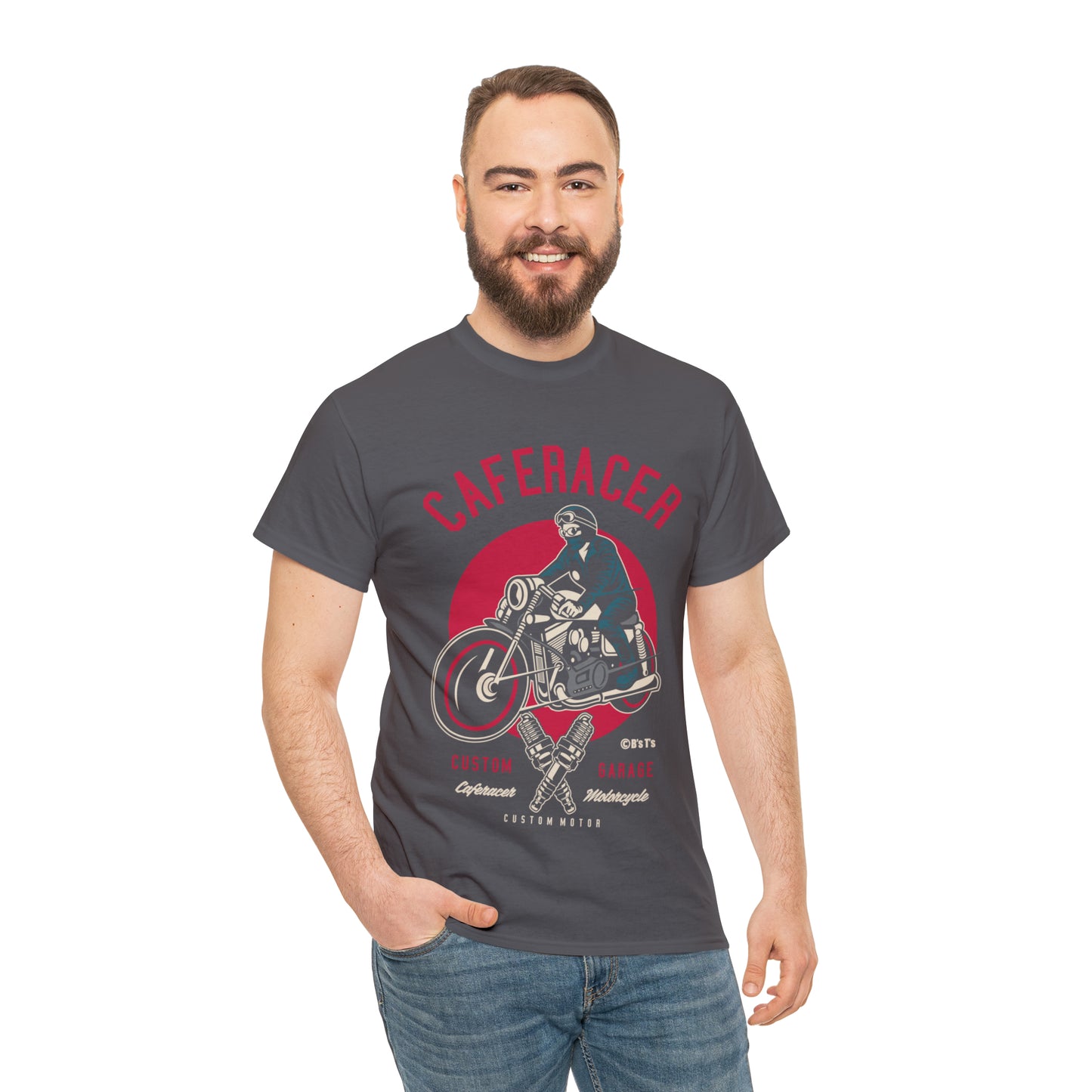 CAFE RACER Custom Garage - Unisex Heavy Cotton Tee