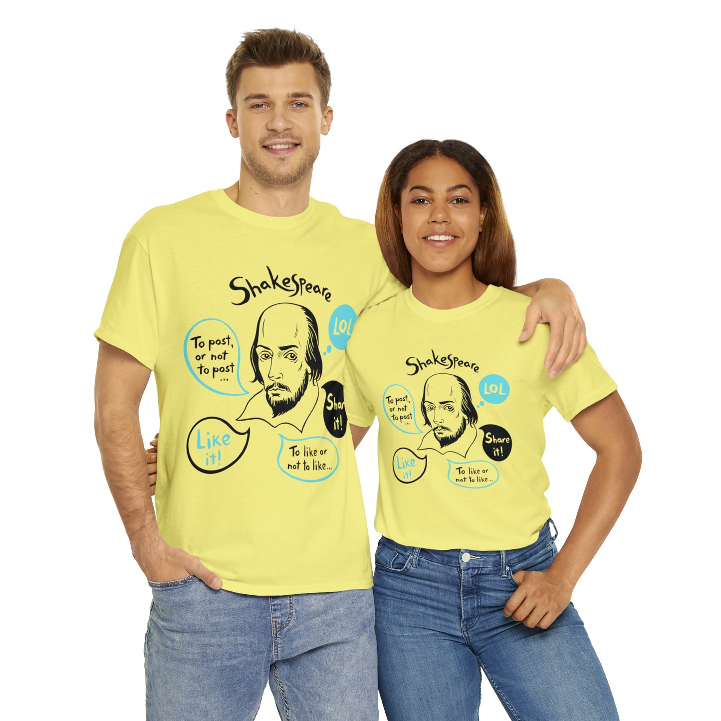 21st Century SHAKESPEARE  (light) - Unisex Heavy Cotton Tee