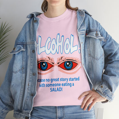 "ALC****" vs Salad  - Funny Shirt - Unisex Heavy Cotton Tee - USA