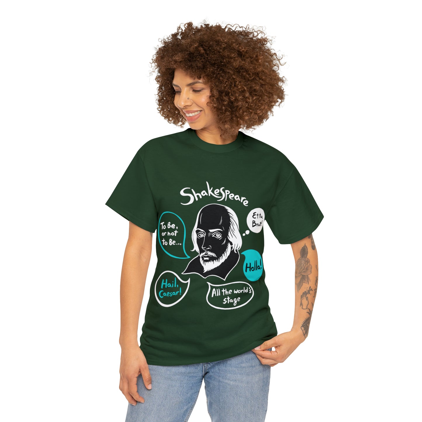 SHAKESPEARE (dark) - Unisex Heavy Cotton Tee