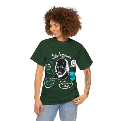 SHAKESPEARE (dark) - Unisex Heavy Cotton Tee