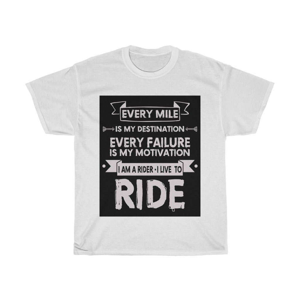 I'm a Rider I LIVE TO RIDE....- Unisex Heavy Cotton Tee